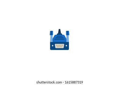 Vga icon in trendy flat style isolated on white background vector illustration