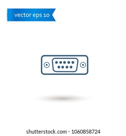 VGA. VGA icon. VGA vector. flat style. sign design vector. sign design. Vector EPS 10