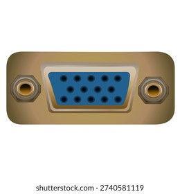 VGA Port – Editable Vector Icon