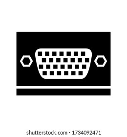 vga port icon or logo isolated sign symbol vector illustration - high quality black style vector icons
