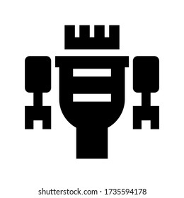 vga port icon or logo isolated sign symbol vector illustration - high quality black style vector icons
