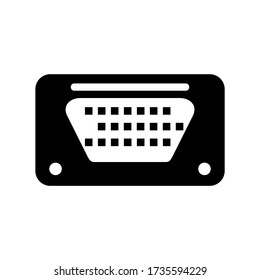 vga port icon or logo isolated sign symbol vector illustration - high quality black style vector icons
