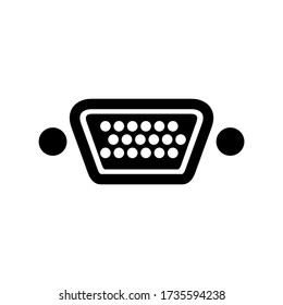 vga port icon or logo isolated sign symbol vector illustration - high quality black style vector icons
