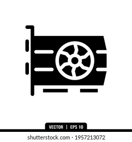 VGA Silhouette icon vector, illustration logo template in trendy style. Suitable for many purposes.