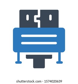VGA vector glyph color icon 