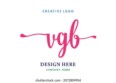 VGB lettering logo is simple, easy to understand and authoritative