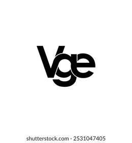 vge initial letter monogram logo design