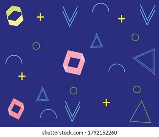 Vgeometric vector, suitable for backgrounds and so on, with an illusion design that spoils the eye.ersatile modern 