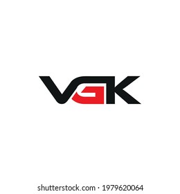 VGK Letter Logo Design Vector