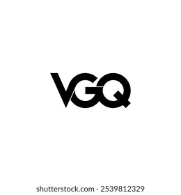 vgq typografischer Buchstabe Monogramm Logo Design