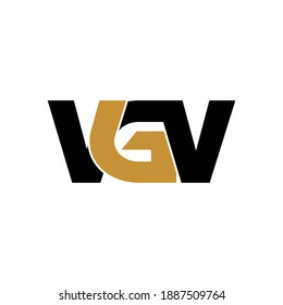 VGV letter monogram logo design vector