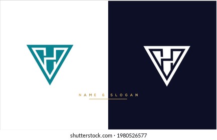 VH ,HV Abstract Letters Logo monogram
