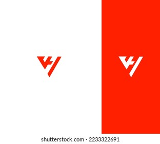 VH, Letra HV Plantilla Vector De Logotipo Símbolo De Monograma Resumen . Usable para el deporte de negocios, la tecnología, la moda, el logotipo digital y creativo futuro