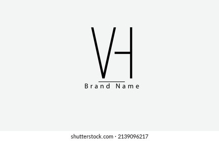 VH HV H abstrakte Vektor-Logo-Monogramm-Vorlage