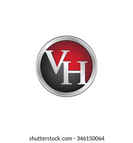 VH initial circle logo red