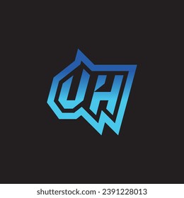 VH initial inspiration logo design esport and gaming clan ideas