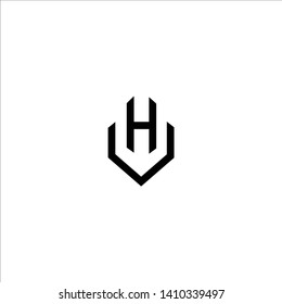 VH letter logo template design