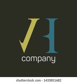 VH logo design. Monogram logo. Company logo. Letters V and H.
