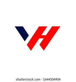 VH-Logo-Design-Vektorillustration-Zeichenvorlage