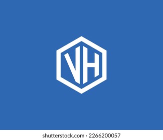 Plantilla vectorial de diseño de logotipo VH