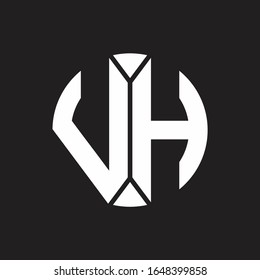 VH-Logo-Monogramm mit einem Stück-Kreis-Farbband