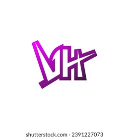 VH Premium Logo-Erstunterstützung und Design-Konzept für Gaming