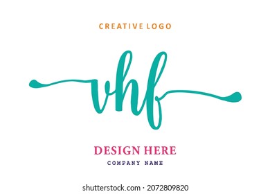 VHF lettering logo is simple, easy to understand and authoritative