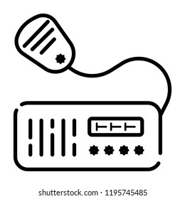 VHF Radio Transceiver Icon Vector