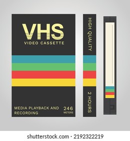 VHS Cassette Cover in Black