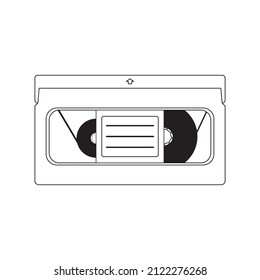 Vhs Cassette Tape Vector Illustration