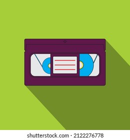 vhs cassette video tape retro style vector illustration