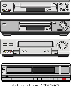 VHS Deck Vcr Analogue Video Recorder.