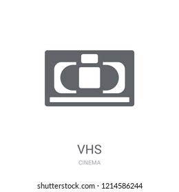 Vhs icon. Trendy Vhs logo concept on white background from Cinema collection. Suitable for use on web apps, mobile apps and print media.