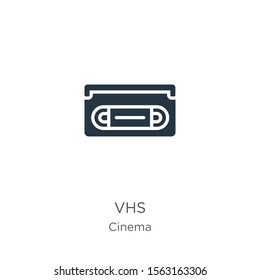 Vhs icon vector. Trendy flat vhs icon from cinema collection isolated on white background. Vector illustration can be used for web and mobile graphic design, logo, eps10