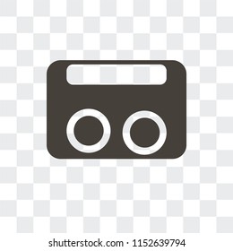 Vhs vector icon isolated on transparent background, Vhs logo concept