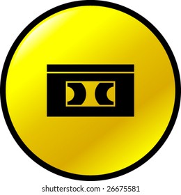 vhs videotape button
