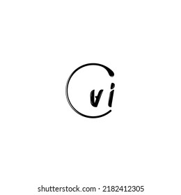 VI fashion initial logo concept in high quality professional design that will print well across any print media