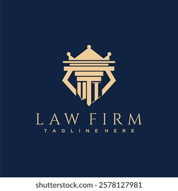 VI initial monogram logo for lawfirm vector design