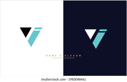 VI ,IV Abstract Letters Logo monogram