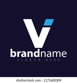 Vi Letter Logo Vector stock template