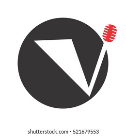 vi letter vector logo