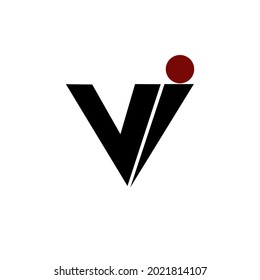 vi letter vector logo initial. iv letter vector logo initial