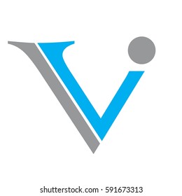 vi letterr vector logo