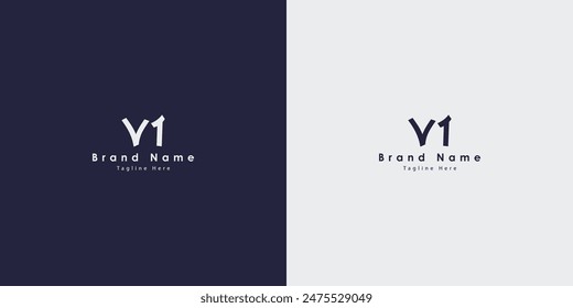 VI Letters Vektorgrafik Logo Design