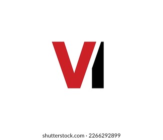 VI-Logo-Design, Vektorgrafik-Vorlage