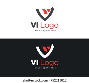 VI Logo, Import And Export Branding Identity Corporate Vector Logo Design