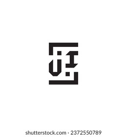 VI square concept retro logo in high quality professional design that will print well across any print media