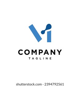 Plantilla vectorial del icono del logotipo técnico VI.eps