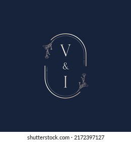 VI wedding initial logo letters in high quality professional design that will print well across any print media