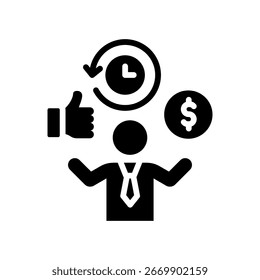 Viability Icon Glyph Vector Illustration